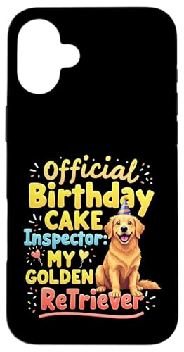 Lustiges Geburtstagsgeschenk Golden Retriever Hund Hülle für iPhone 16 Plus von Golden Retriever Fun Designs