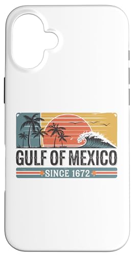 Gulf of Mexico Shirt Retro Vintage Beach Golf von Mexico Hülle für iPhone 16 Plus von Golf von Mexico T Shirt Gulf of Mexico Shirt