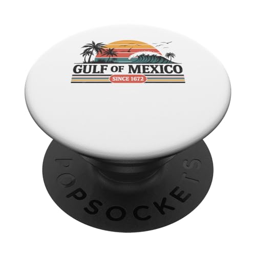 Gulf of Mexico Shirt Retro Vintage Beach Golf von Mexico PopSockets Klebender PopGrip von Golf von Mexico T Shirt Gulf of Mexico Shirt