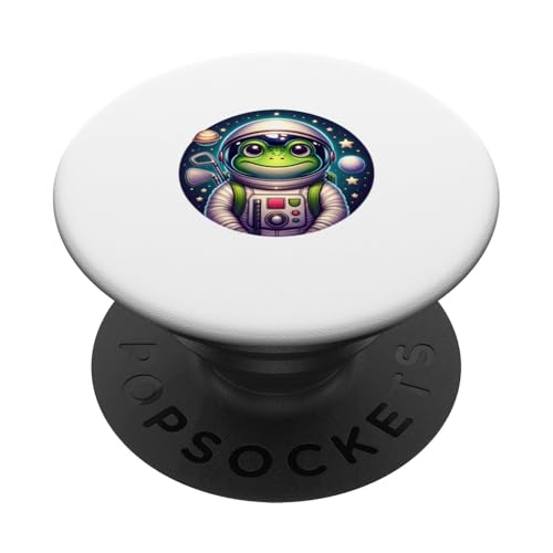 Nicht von dieser Welt Golfer Frosch Astronaut Kröte Golfen PopSockets Klebender PopGrip von Golfsport & Weltraum Frösche Golf