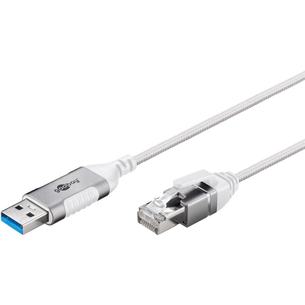 Ethernet-Adapterkabel USB-A 3.2 Gen1 > RJ-45, Slim von Goobay