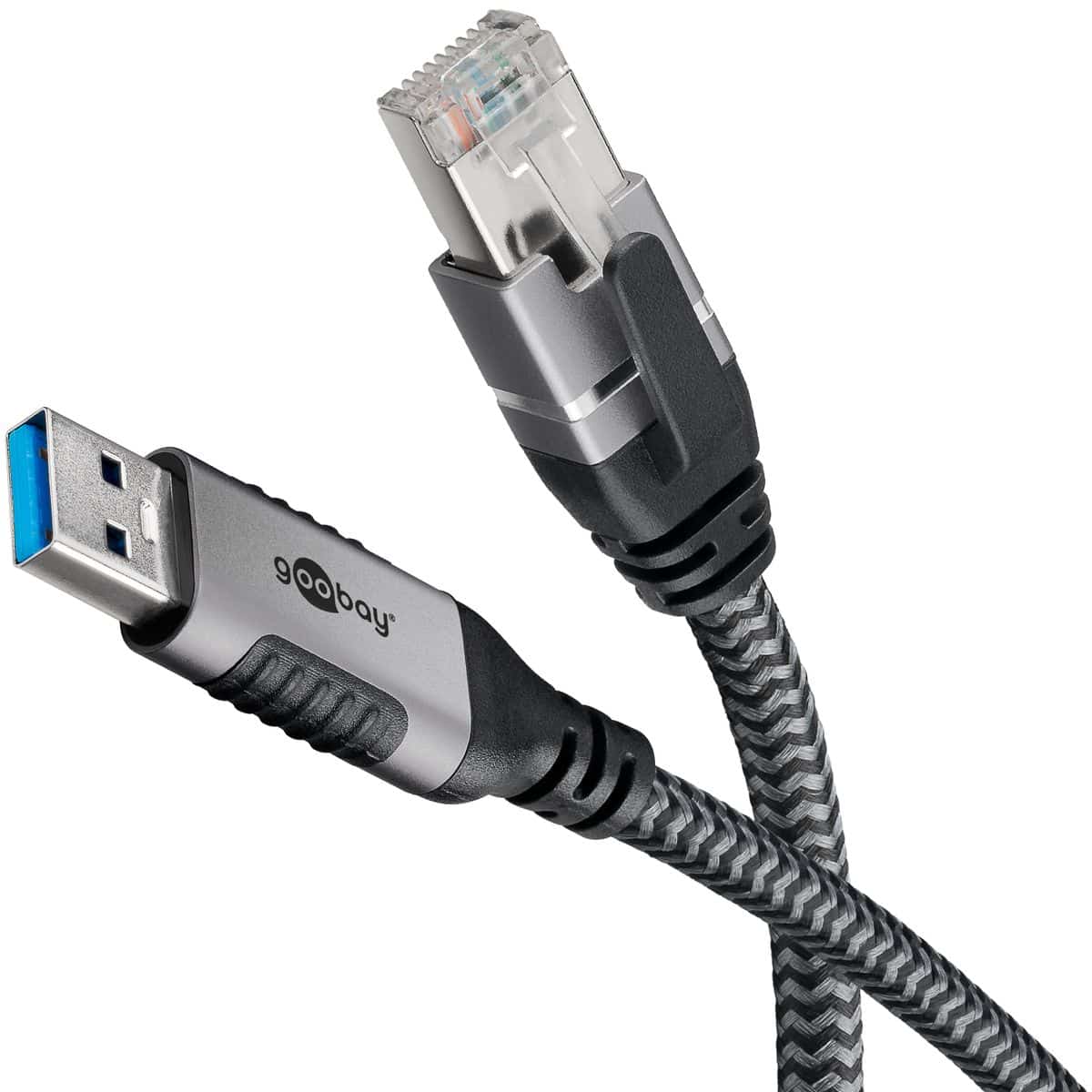 GOOBAY Ethernet-Kabel CAT6 USB-A 3.0 auf RJ45 15m von Goobay