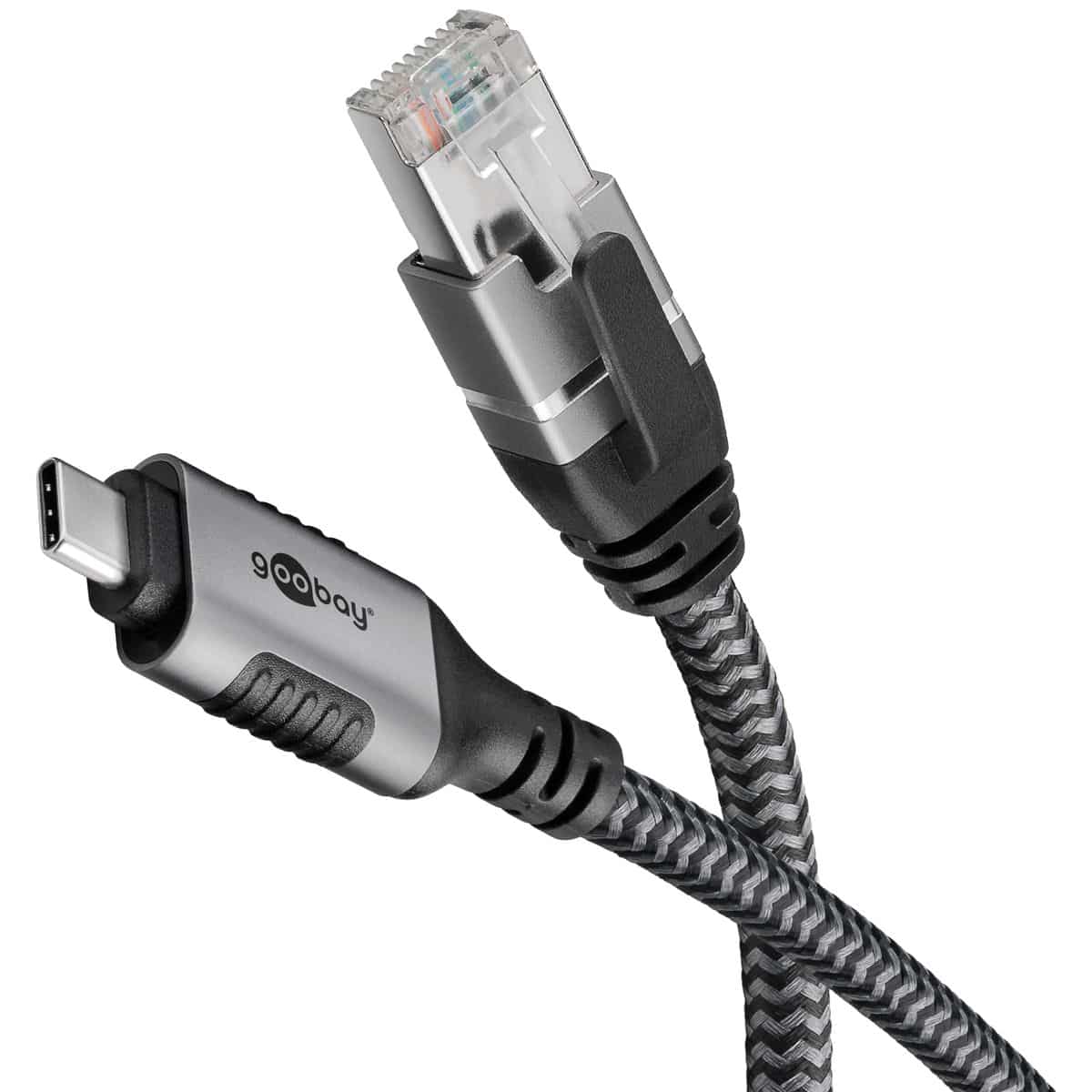 GOOBAY Ethernet-Kabel CAT6 USB-AC 3.1 auf RJ45 1,5m von Goobay