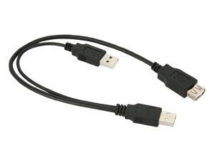 GOOBAY USB 2.0-Y-Stromversorgungskabel von Goobay
