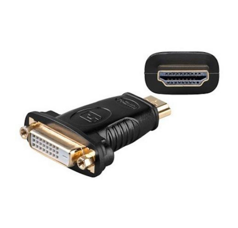 Goobay Adapter, HDMI Typ A Buchse - DVI-D (24+1) Buchse, schwarz HDMI-Kabel von Goobay