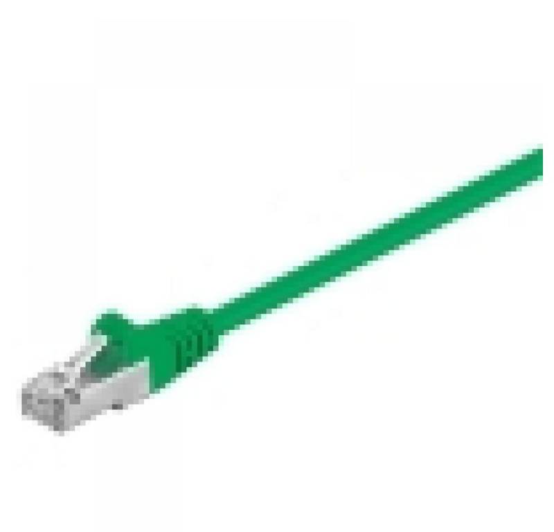 Goobay CAT 5e Netzwerkkabel, F/UTP, grün - Länge: 0,25 m LAN-Kabel, (25 cm) von Goobay