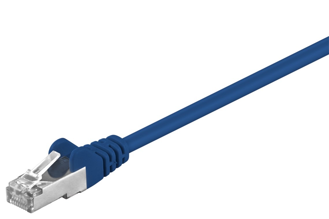 Goobay CAT 5e Patchkabel, SF/UTP, Blau von Goobay