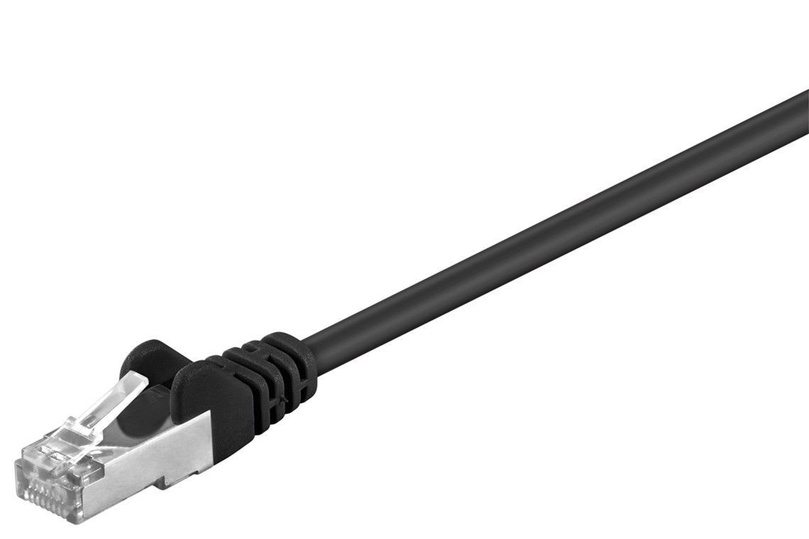 Goobay CAT 5e Patchkabel, SF/UTP, Schwarz Goobay CAT 5e Patchkabel, SF/UTP, Schwarz von Goobay
