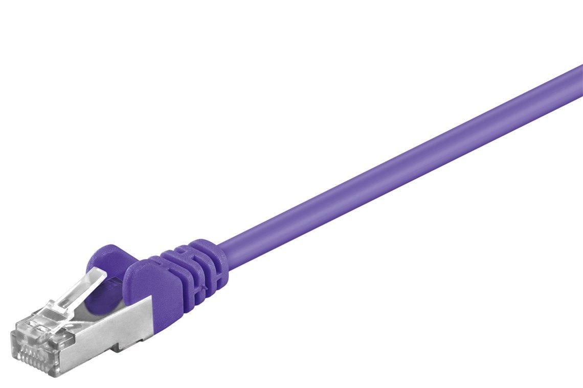 Goobay CAT 5e Patchkabel, SF/UTP, Violett von Goobay