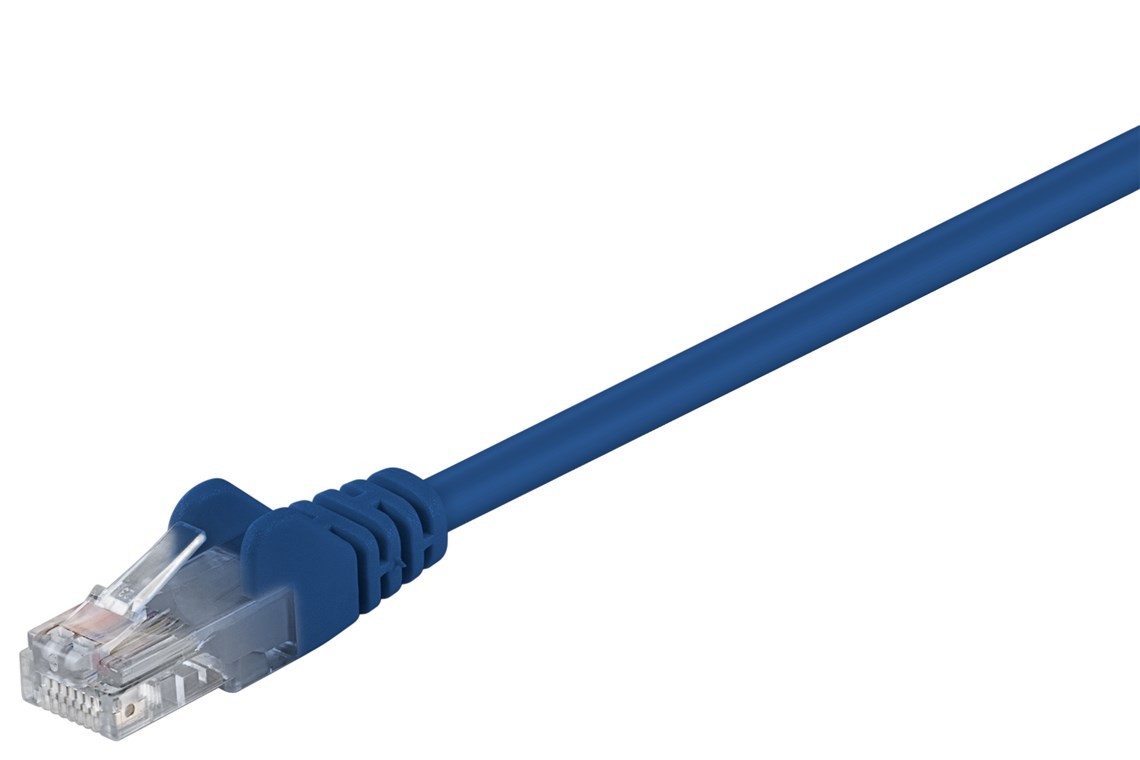 Goobay CAT 5e Patchkabel, U/UTP, Blau von Goobay