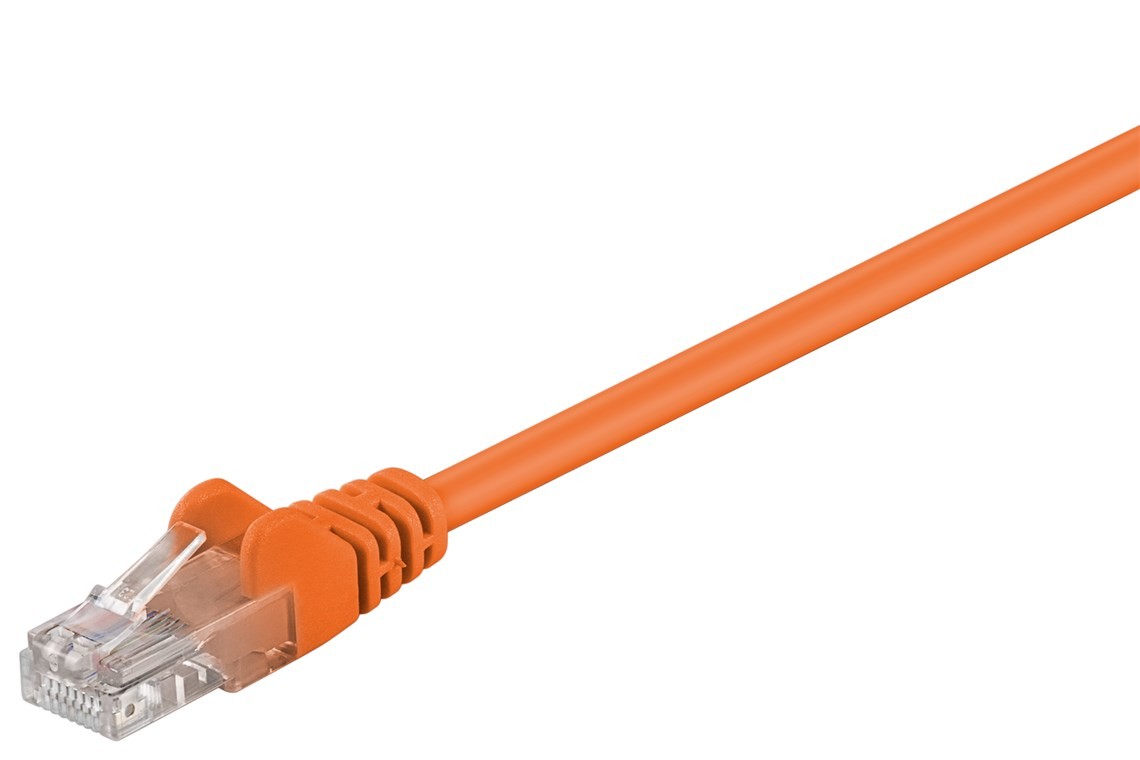 Goobay CAT 5e Patchkabel, U/UTP, Orange von Goobay