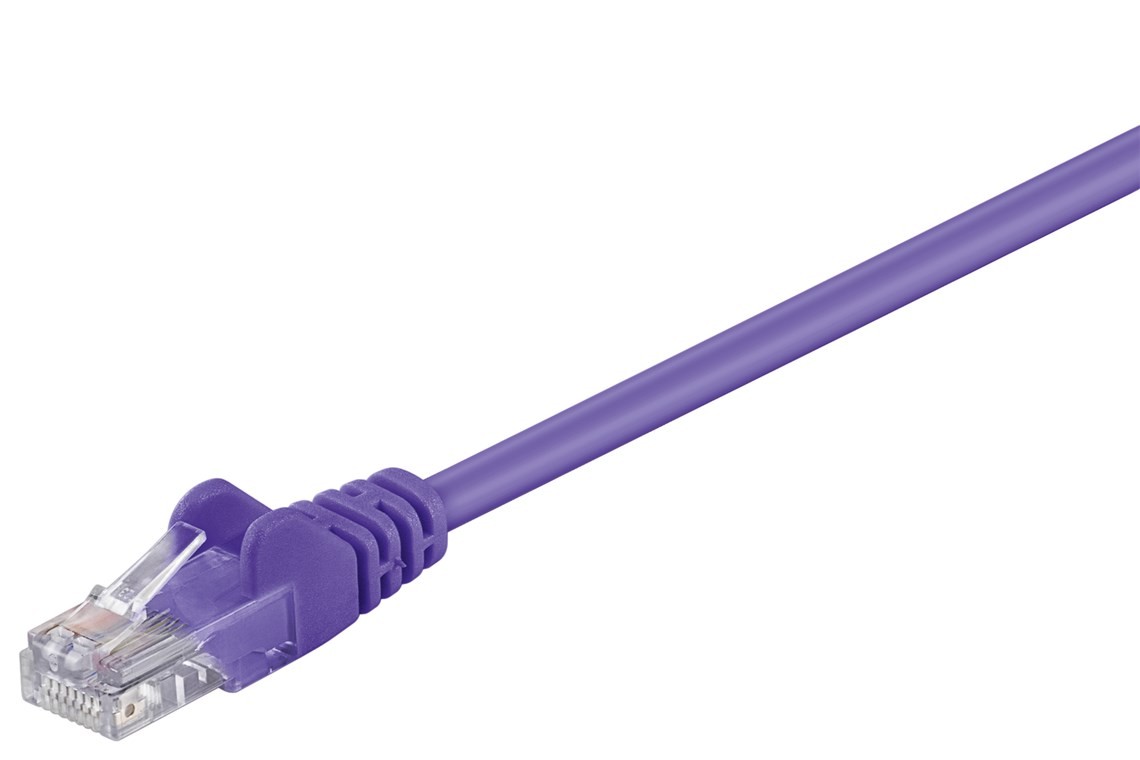 Goobay CAT 5e Patchkabel, U/UTP, Violett von Goobay