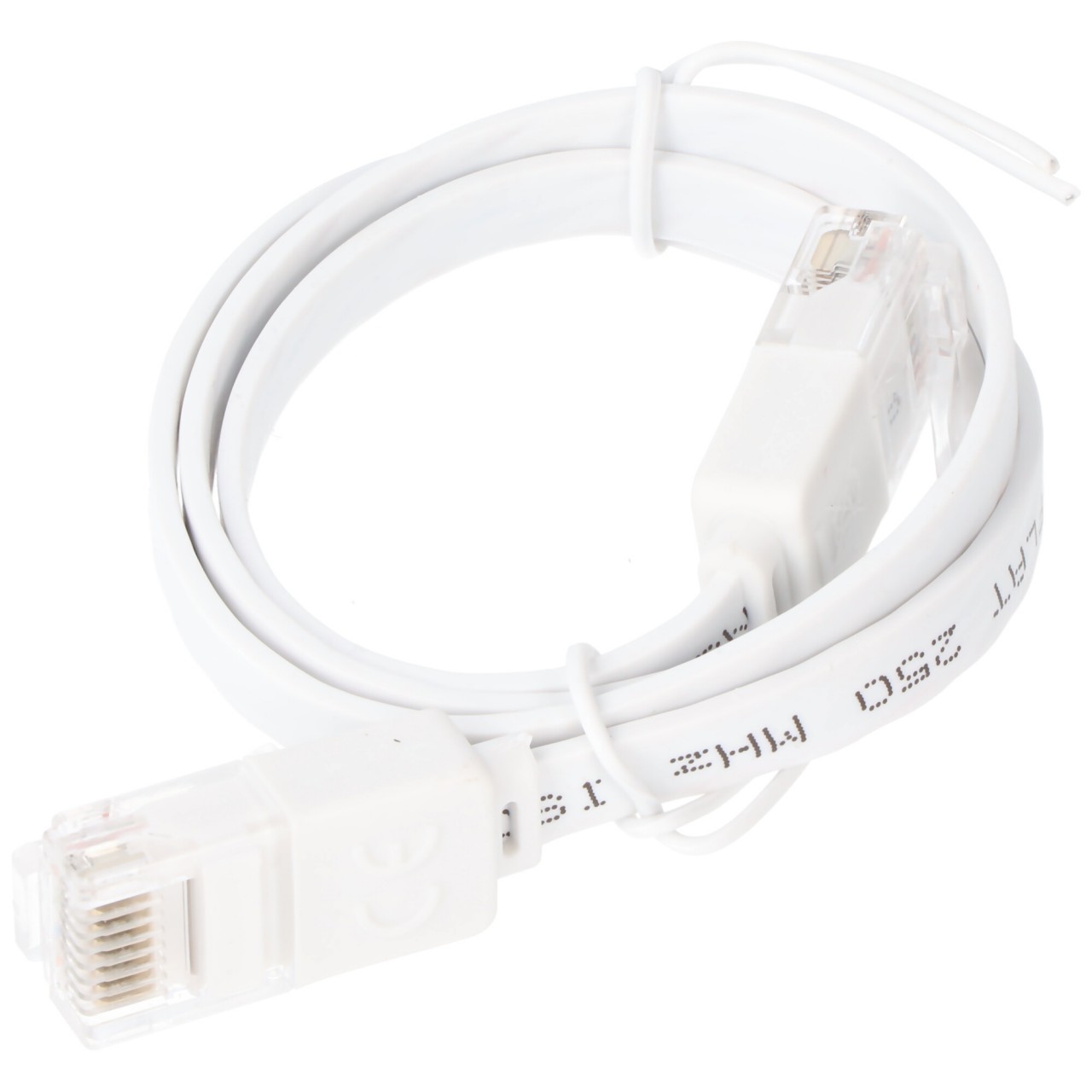 Goobay CAT 6 Flach-Patchkabel, U/UTP, weiß von Goobay