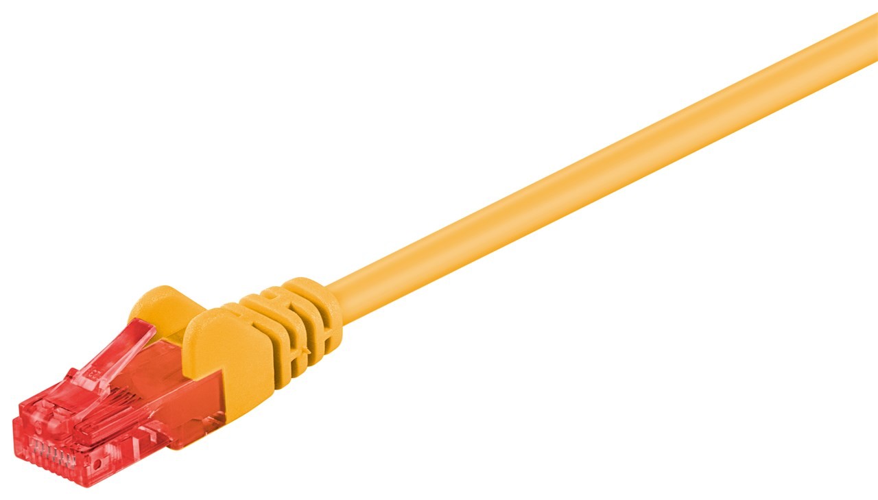 Goobay CAT 6 Patchkabel, U/UTP, Gelb von Goobay