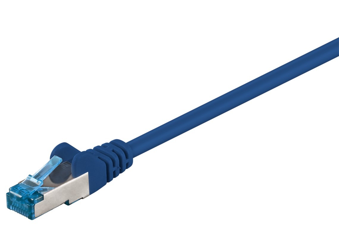 Goobay CAT 6A Patchkabel, S/FTP (PiMF), Blau von Goobay