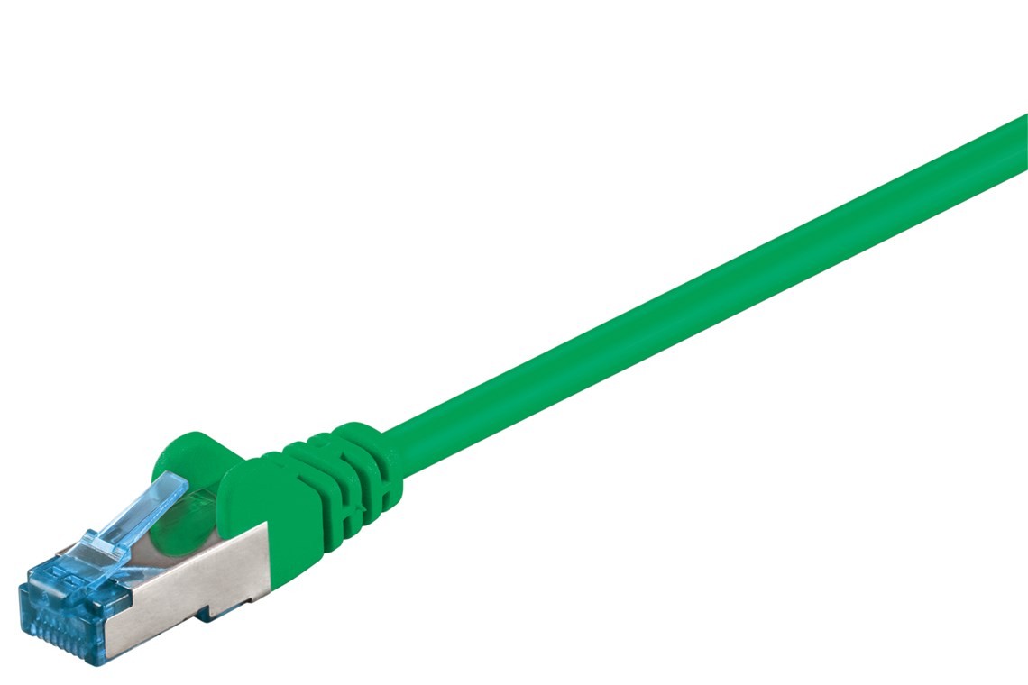 Goobay CAT 6A Patchkabel, S/FTP (PiMF), Grün von Goobay