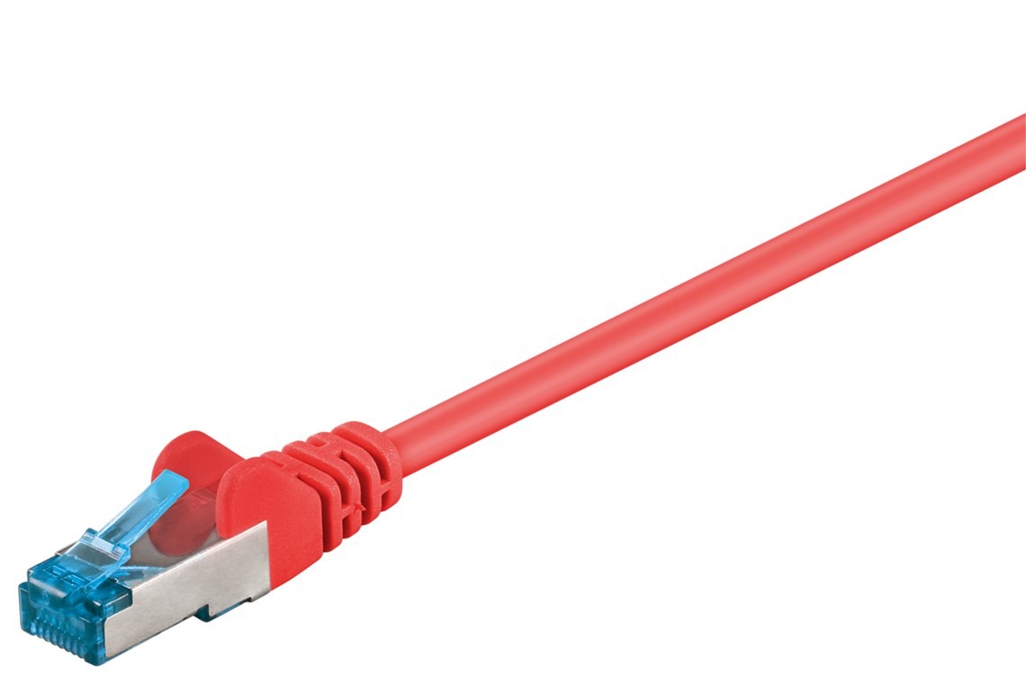 Goobay CAT 6A Patchkabel, S/FTP (PiMF), Rot von Goobay