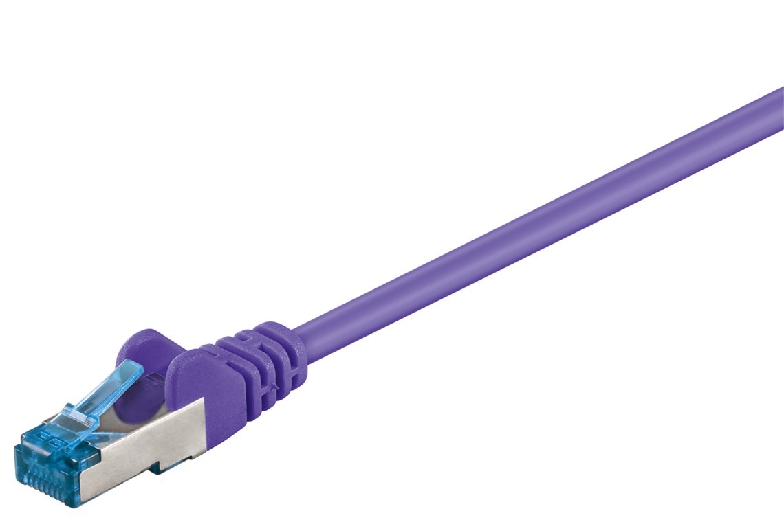 Goobay CAT 6A Patchkabel, S/FTP (PiMF), Violett von Goobay