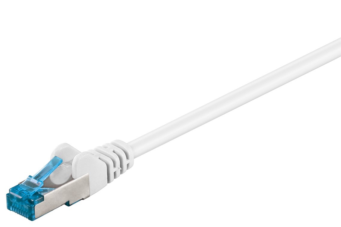 Goobay CAT 6A Patchkabel, S/FTP (PiMF), weiß von Goobay