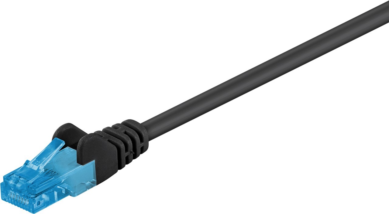 Goobay CAT 6A Patchkabel, U/UTP, Schwarz von Goobay