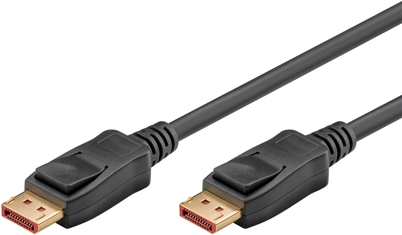 Goobay DisplayPort™-Kabel 2.1, zertifiziert, 80 Gbit/s, 1,0m - 16K/60Hz, 8K/120Hz, 4K/240Hz von Goobay