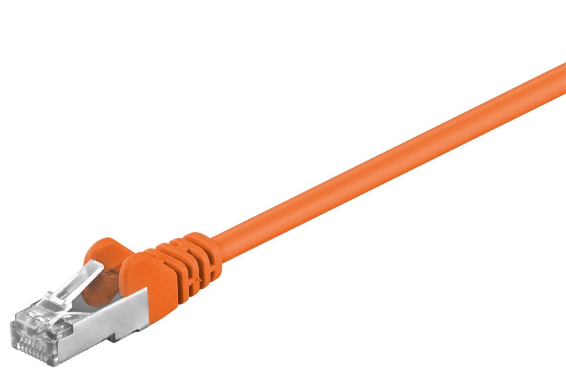 Goobay Goobay CAT 5e Patchkabel, SF/UTP, Orange LAN-Kabel von Goobay