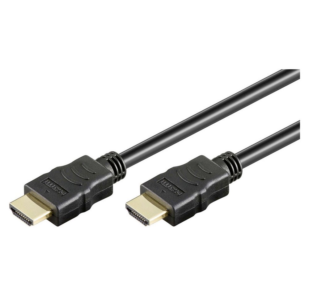 Goobay Goobay HDMI Anschlusskabel HDMI-A Stecker, HDMI-A Stecker 15.00 m Schw HDMI-Kabel, (15.00 cm) von Goobay