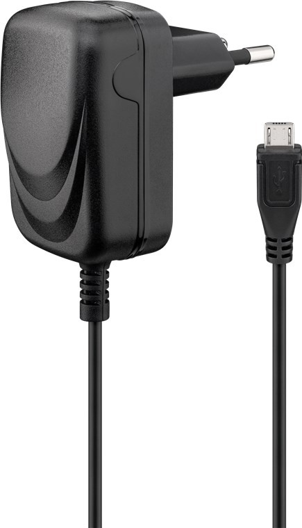 Goobay Micro USB-Ladegerät (5W) - Netzteil für viele Kleingeräte mit Mirco-USB Anschluss wie z.B. Smartphones von Goobay