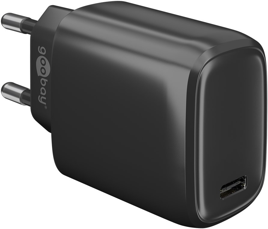 Goobay USB-C™ PD Schnellladegerät (20 W) schwarz - 1x USB-C™-Anschluss (Power Delivery) - schwarz von Goobay