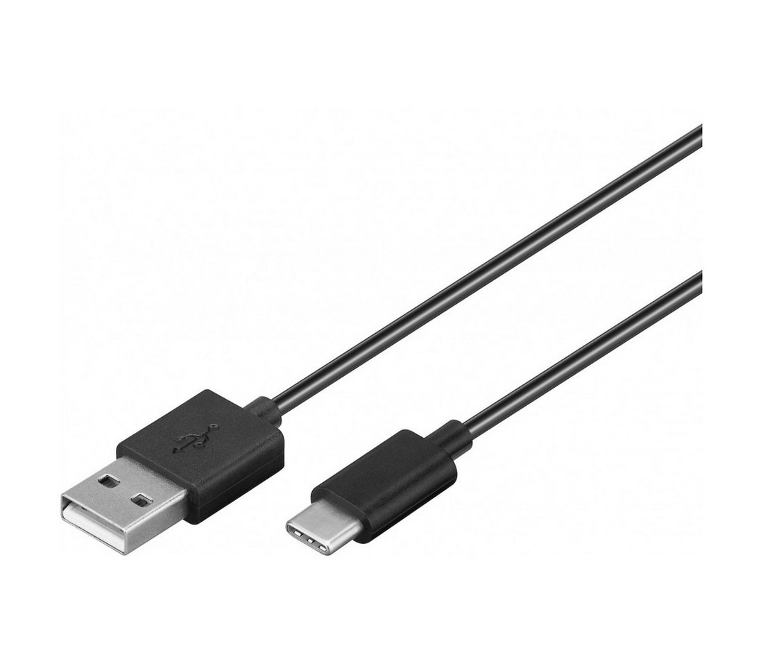 Goobay USB-C 2.0 Sync- & Ladekabel A-Stecker  C-Stecker schwarz - Länge: USB-Kabel, (50 cm) von Goobay