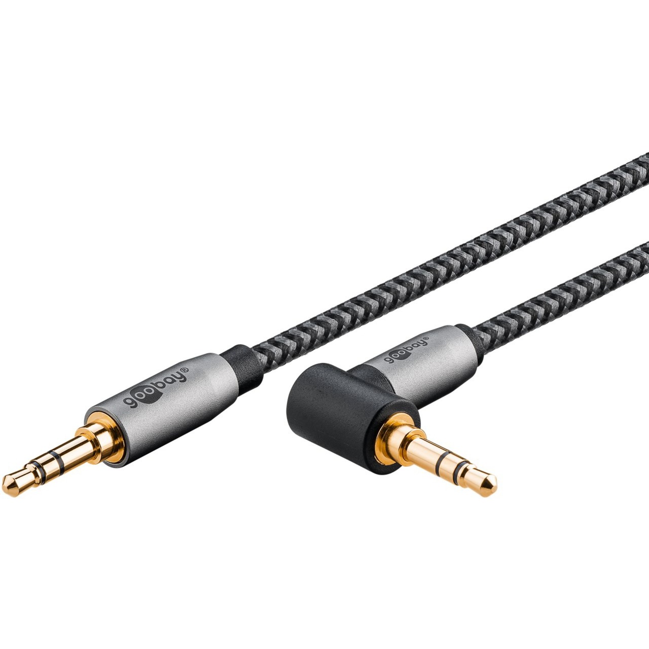 Plus Audio Verbindungskabel AUX 3,5mm stereo, 90° von Goobay