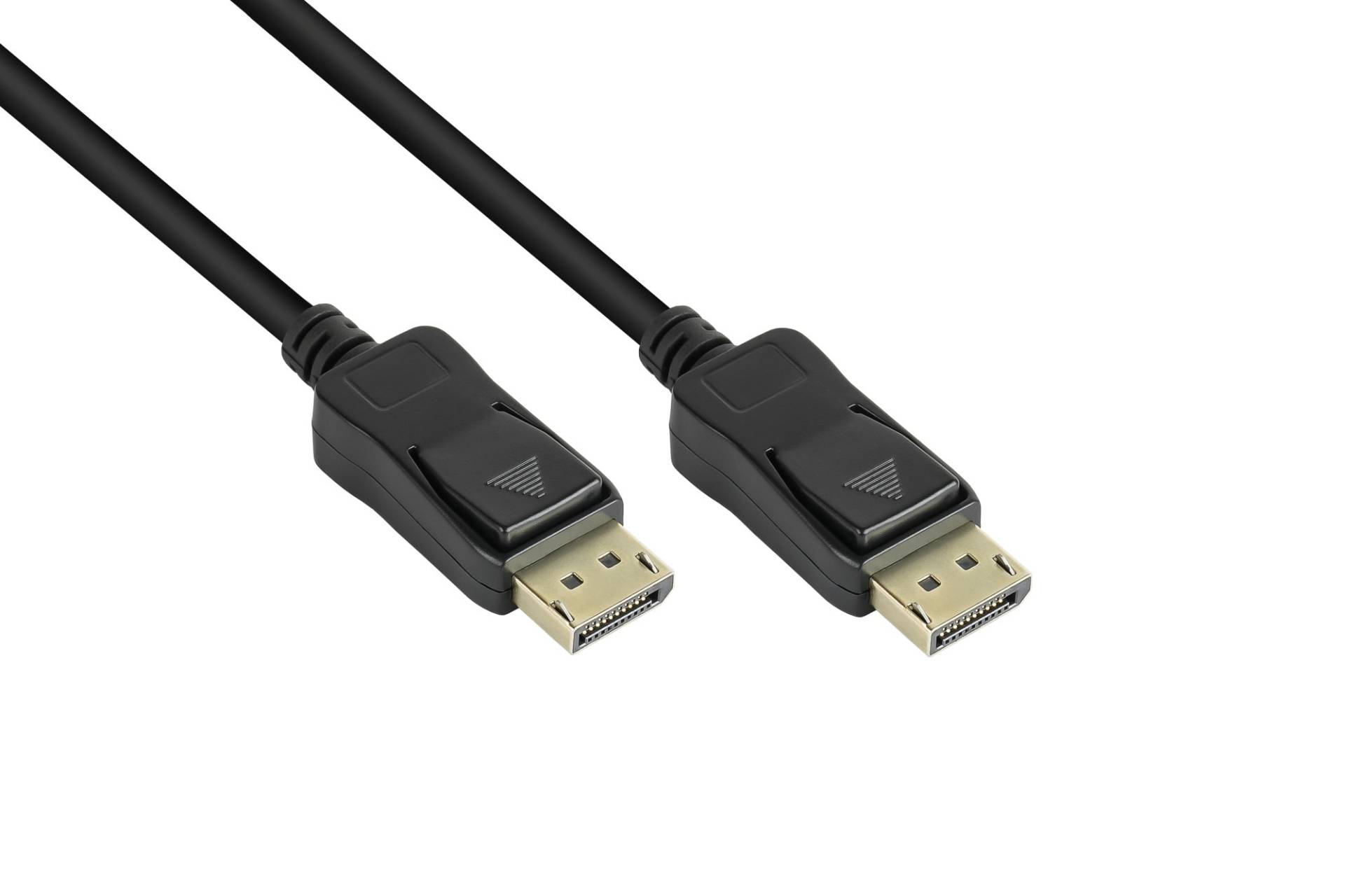 Anschlusskabel DisplayPort 1.2, Stecker inkl. Verriegelungsschutz, schwarz, 3m von Good Connections