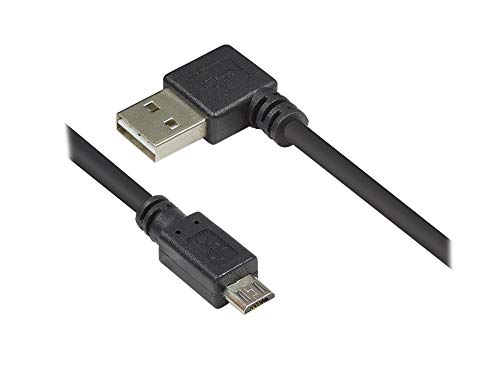 Good Connections 2510-EUM005W Anschlusskabel/Datenkabel USB 2.0 Easy Stecker A auf Stecker Mirco B, 0,5m schwarz von Good Connections