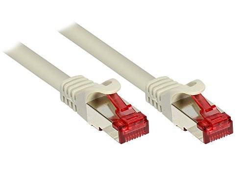 Good Connections Cat. 6 Ethernet LAN Patchkabel mit Rastnasenschutz RNS, S/FTP, PiMF, PVC, 250Mhz, Gigabit-fähig (10/100/1000-Base-T Ethernet Netzwerke), für Patchfelder, Patchpanels, Switch, Router, Modems, grau, 20m von Good Connections