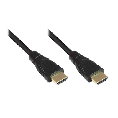 Good Connections High Speed HDMI Kabel 1m mit Ethernet gold Stecker schwarz von Good Connections