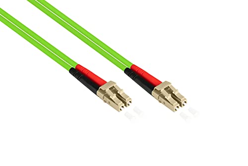 Good Connections OM5 LWL Kabel - DUPLEX - Stecker LC an LC - Multimode 50/125 - 1/10/40/100-Gigabit Ethernet - Lichtwellen-Leiter, Glasfaser-Kabel, Patchkabel - 10 m von Good Connections
