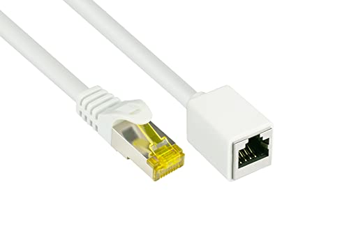 Good Connections RJ45 Ethernet LAN Patchkabel-Verlängerung mit Cat. weiß, 2 m von Good Connections