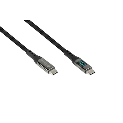 Good Connections USB 2.0 Lade- und Datenkabel (100W) mit Digitalanzeige USB-C 1m von Good Connections