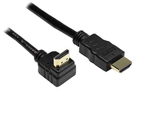 High-Speed-HDMI®-Kabel mit Ethernet, Winkelstecker oben, vergoldete Stecker, 1m, Good Connections® von Good Connections