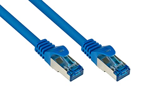 Patchkabel, Cat. 6A, S/FTP, PiMF, halogenfrei, 500MHz, blau, 3m, Good Connections® von Good Connections