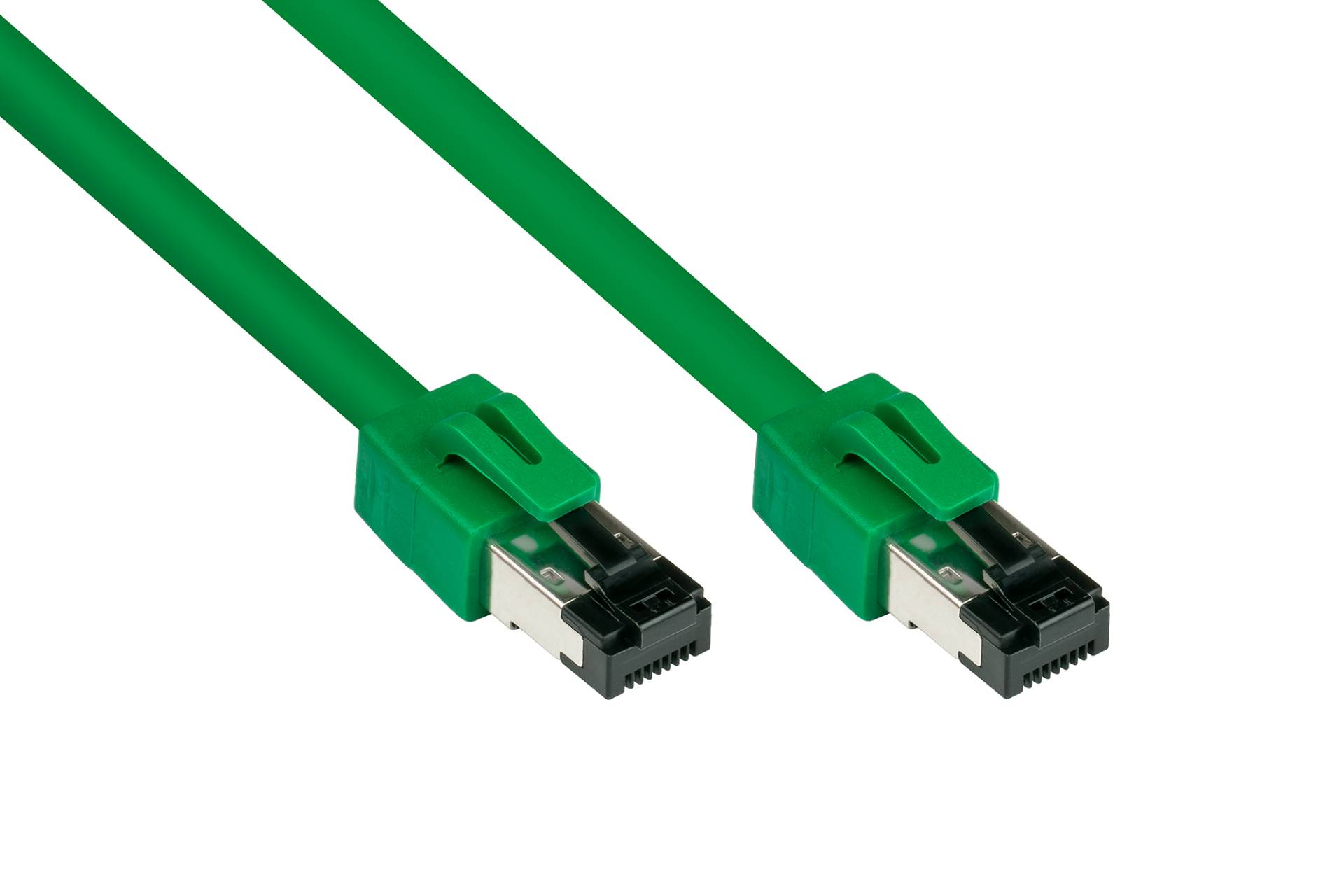 RNS® Patchkabel Cat. 8.1, S/FTP, PiMF, halogenfrei (LSZH), 2000MHz, 40Gbit/s, grün, 10m von Good Connections