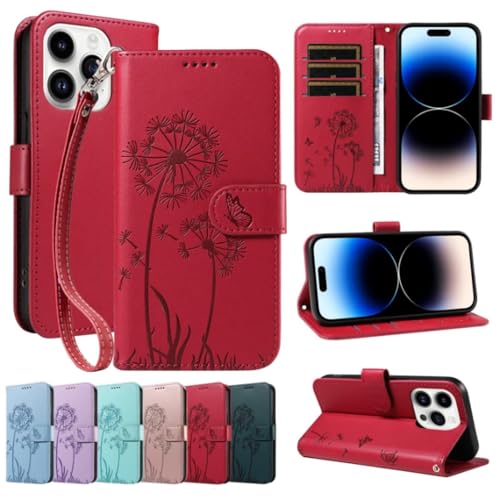 GoodcAcy Handyhülle für Samsung Galaxy A71 4G Hülle, Premium Leder Klapphülle [Kartenschlitzen] [Magnetverschluss] [Standfunktion] Schutzhülle Case, rot von GoodcAcy