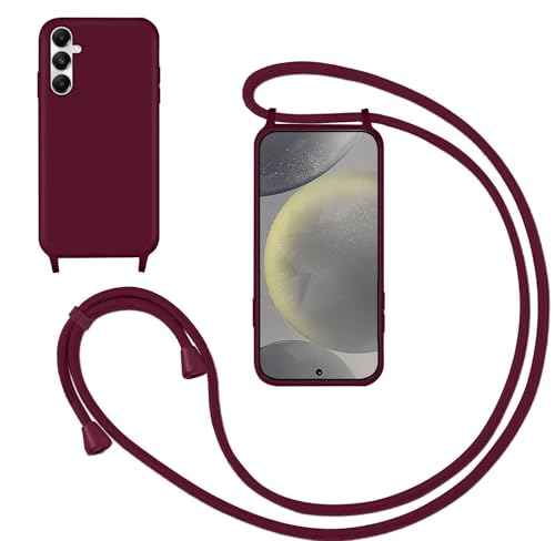 GoodcAcy Handykette Handyhülle für Samsung Galaxy A25,Smartphone Necklace Hülle mit Band Schutzhülle mit Kette zum umhängen Halskette Flüssig Silikon Case für Samsung Galaxy A25,Rot GoodcAcy Handykette Handyhülle für Samsung Galaxy A25,Smartphone Necklace Hülle mit Band Schutzhülle mit Kette zum umhängen Halskette Flüssig Silikon Case für Samsung Galaxy A25,Rot von GoodcAcy