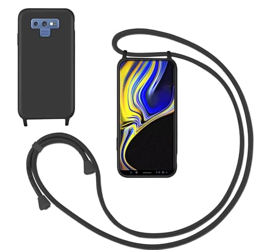 GoodcAcy Handykette Handyhülle für Samsung Galaxy Note 9,Smartphone Necklace Hülle mit Band Schutzhülle mit Kette zum umhängen Halskette Flüssig Silikon Case für Samsung Galaxy Note 9,Schwarz GoodcAcy Handykette Handyhülle für Samsung Galaxy Note 9,Smartphone Necklace Hülle mit Band Schutzhülle mit Kette zum umhängen Halskette Flüssig Silikon Case für Samsung Galaxy Note 9,Schwarz von GoodcAcy