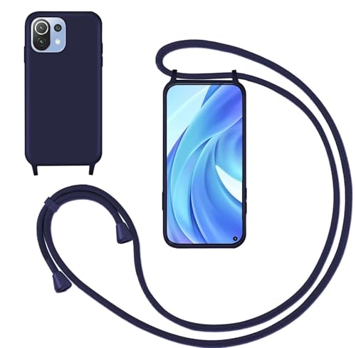 GoodcAcy Handykette Handyhülle für Xiaomi Mi 11,Smartphone Necklace Hülle mit Band Schutzhülle mit Kette zum umhängen Halskette Flüssig Silikon Case für Xiaomi Mi 11,Blau GoodcAcy Handykette Handyhülle für Xiaomi Mi 11,Smartphone Necklace Hülle mit Band Schutzhülle mit Kette zum umhängen Halskette Flüssig Silikon Case für Xiaomi Mi 11,Blau von GoodcAcy