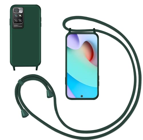 GoodcAcy Handykette Handyhülle für Xiaomi Redmi 10,Smartphone Necklace Hülle mit Band Schutzhülle mit Kette zum umhängen Halskette Flüssig Silikon Case für Xiaomi Redmi 10,Grün GoodcAcy Handykette Handyhülle für Xiaomi Redmi 10,Smartphone Necklace Hülle mit Band Schutzhülle mit Kette zum umhängen Halskette Flüssig Silikon Case für Xiaomi Redmi 10,Grün von GoodcAcy