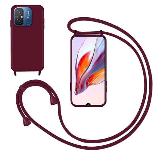 GoodcAcy Handykette Handyhülle für Xiaomi Redmi 12C/Redmi 11A,Smartphone Necklace Hülle mit Band Schutzhülle mit Kette zum umhängen Halskette Flüssig Silikon Case für Xiaomi Redmi 12C/Redmi 11A,Rot GoodcAcy Handykette Handyhülle für Xiaomi Redmi 12C/Redmi 11A,Smartphone Necklace Hülle mit Band Schutzhülle mit Kette zum umhängen Halskette Flüssig Silikon Case für Xiaomi Redmi 12C/Redmi 11A,Rot von GoodcAcy