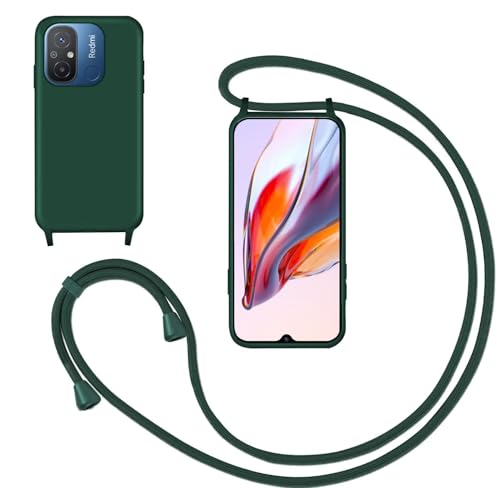 GoodcAcy Handykette Handyhülle für Xiaomi Redmi 11A,Smartphone Necklace Hülle mit Band Schutzhülle mit Kette zum umhängen Halskette Flüssig Silikon Case für Xiaomi Redmi 12C/Redmi 11A,Grün GoodcAcy Handykette Handyhülle für Xiaomi Redmi 11A,Smartphone Necklace Hülle mit Band Schutzhülle mit Kette zum umhängen Halskette Flüssig Silikon Case für Xiaomi Redmi 12C/Redmi 11A,Grün von GoodcAcy