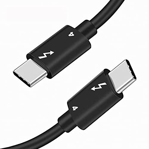 Goodlink Thunderbolt 4 USB-C Kabel (2m), 100W Laden, 40Gbps Datenübertragung, 2x 4K 60Hz Bild/Video, eGpu PCI Express von Goodlink