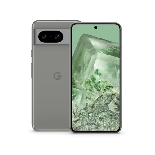 Google Pixel 8 – Android-Smartphone ohne SIM-Lock mit leistungsstarker Pixel-Kamera, 24 Stunden Akkulaufzeit und leistungsstarken Sicherheitsfunktionen – Hazel, 256GB von Google